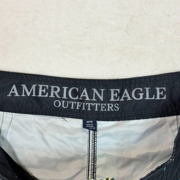 American Eagle Outfitters AEO Men's Board Shorts Swim Trunks Size M - Beachwear - Picture 3 of 14